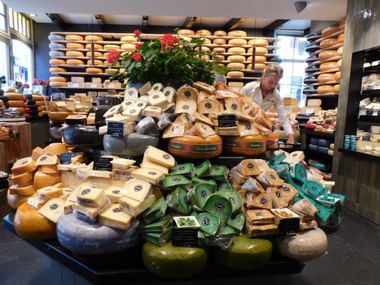 Verschiedene Sorten von Käse in Gouda.