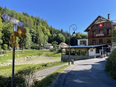 Das idyllische Restaurant Saut-du-Doubs