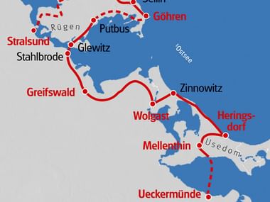 Eurotrek Karte Zwei Inseln Stralsund