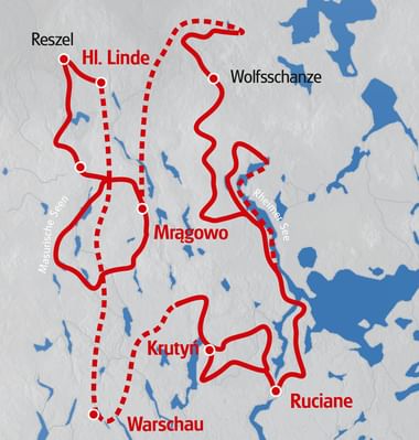 Karte Masuren