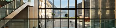 Das Kulturzentrum in Lugano liegt direkt am Lago di Lugano und beherbegt ein Museum und ist Austragungsort für verschiedene Musicals und Theater.