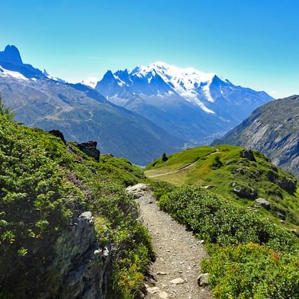 Traumhafte Berglandschaft in der Mont Blanc Region
