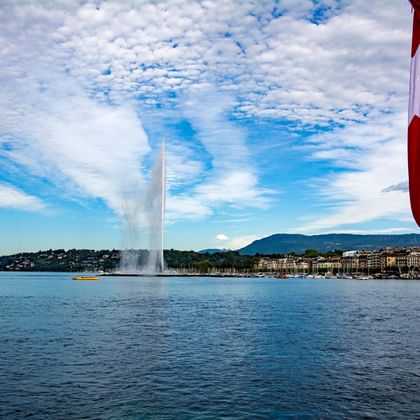 Fountain in Lake Geneva