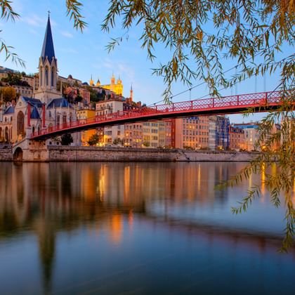 Brücke über die Rhone in Lyon