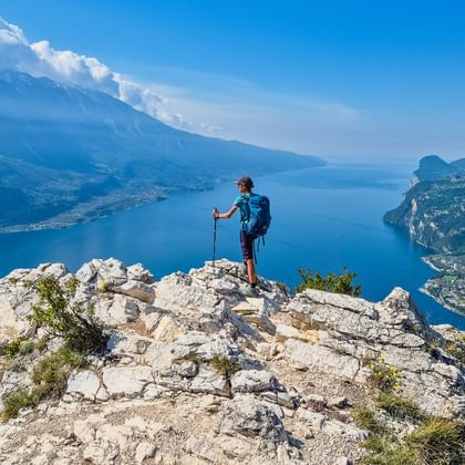 Aussichtspunkt Punta Larici mit Blick auf Gardasee