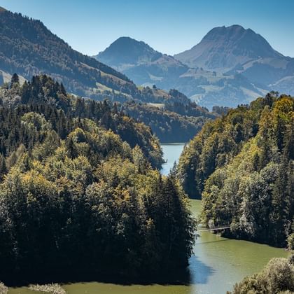 Lac de Montsalvens in Charmey.