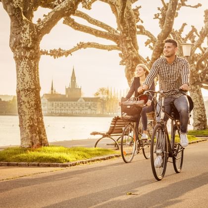 Radfahrer in Konstanz