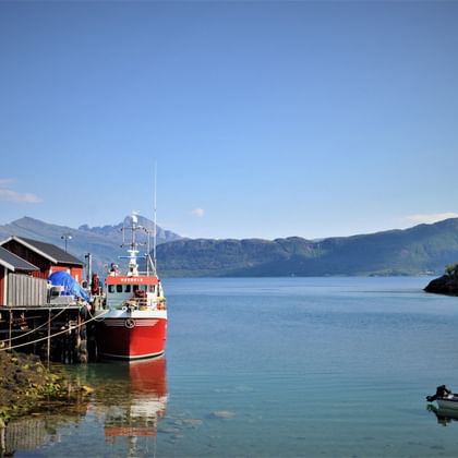 Ein einfacher, kleiner Norwegischer Hafen.