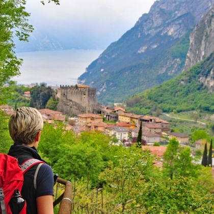 Uncrowded hiking trail towards Riva del Garda