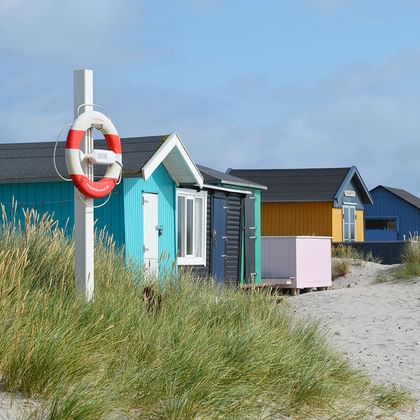 Badehäuser am Strand