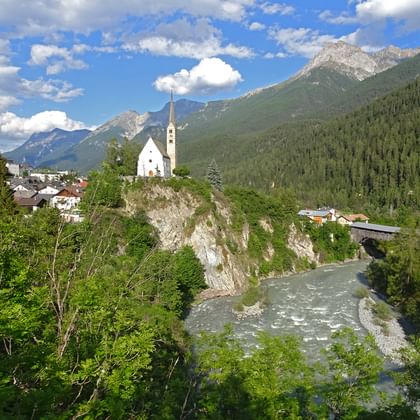 Blick auf Scuol
