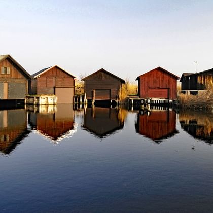 Schilfhütten am Neusiedlersee