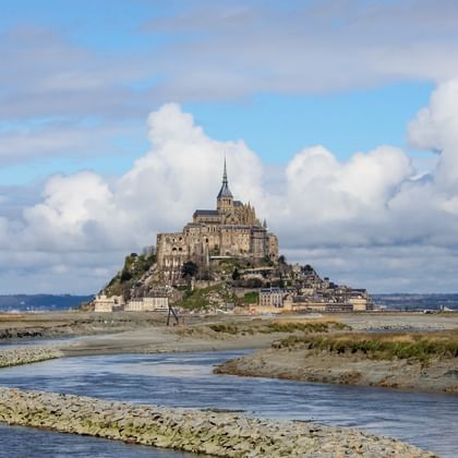 die Gemeinde "Le Mont-Saint-Michel" in der Normandie