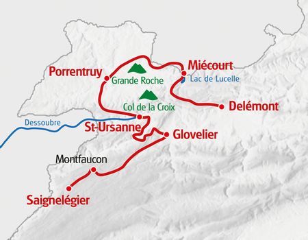 Eurotrek Karte Chemin du Jura 