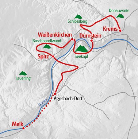 Eurotrek Karte Wachau