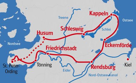 Karte Schleswig