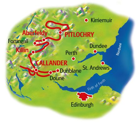 Karte Schottland