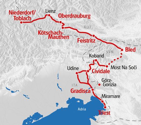 Eurotrek Karte Dolomiten