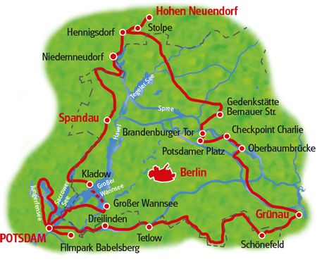 Mauer-Radweg - Karte