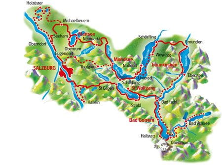 Karte Zehn Seen-Rundfahrt