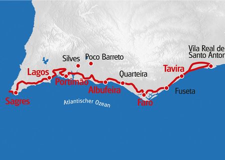 Eurotrek Karte Velo Algarve