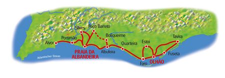 Map Algarve