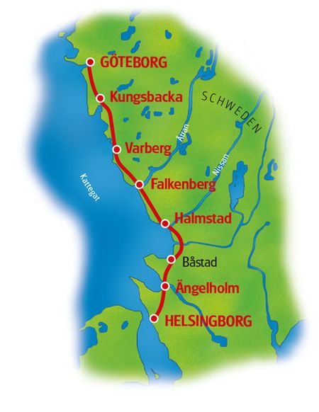 Map Kattegat Route