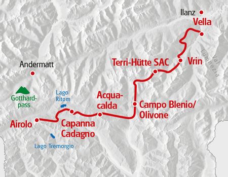 Alpenpässeweg Vella - Airolo 2024