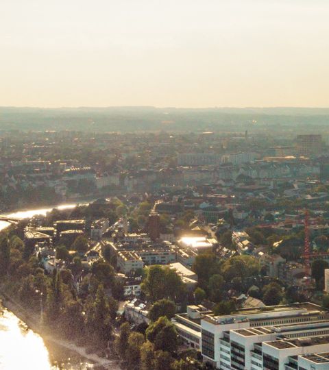Blick auf Basel und den Roche-Turm
