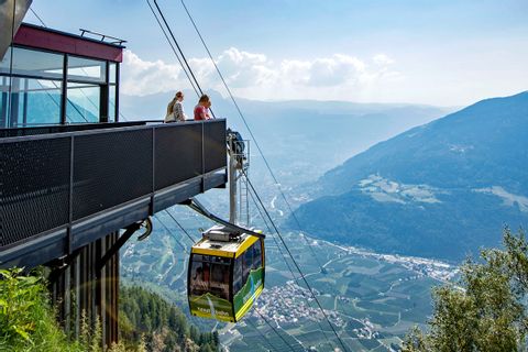 Wanderreise Südtirol Bergstation Texelbahn Ausblick