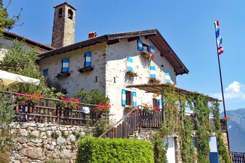 Traditional inn for hikers along the route from Merano to lake Garda