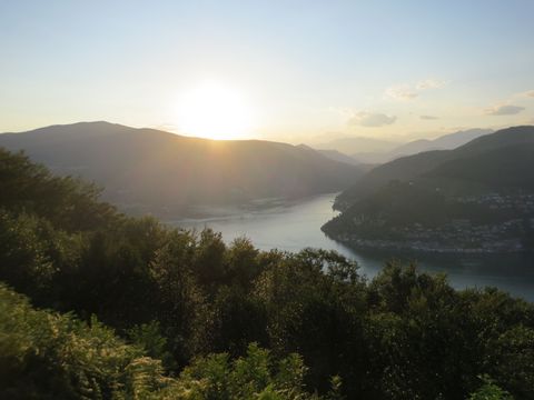 Sonnenuntergang am Lago di Lugano.