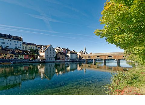 Die Stadt Diessenhofen am Rhein