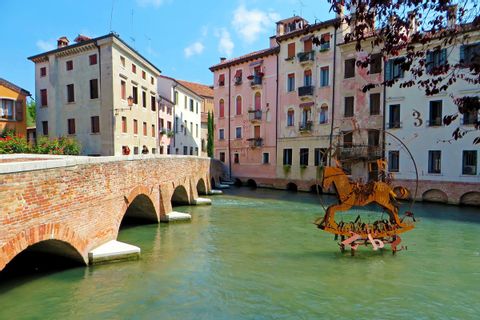 Brücke auf der Radtour durch Venetien