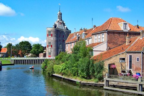 Dutch houses on the riverside