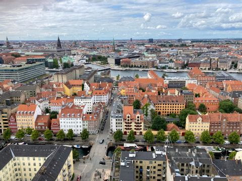 Aussicht auf die Stadt Kopenhagen