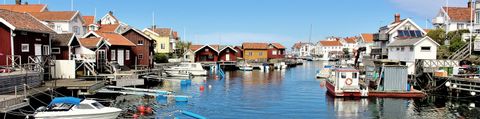 Ein Typisches Fischerdorf in Schweden.