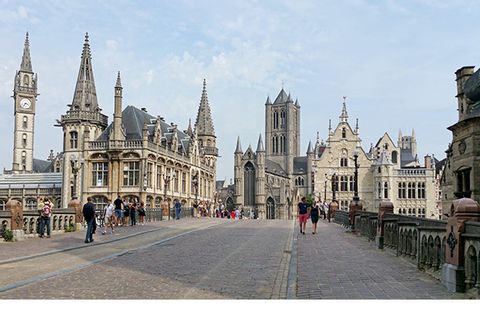 Das historische Zentrum von Gent