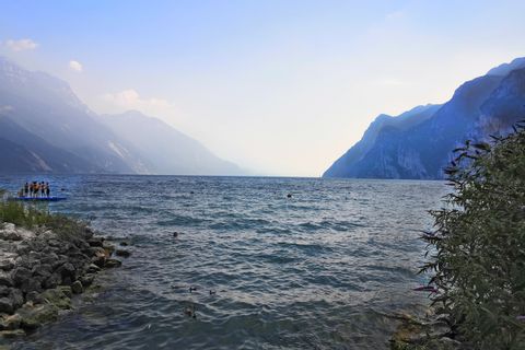 View of Lake Garda and the surrounding mountains