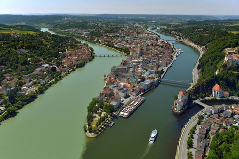 Drei-Flüsse-Eck, Passau