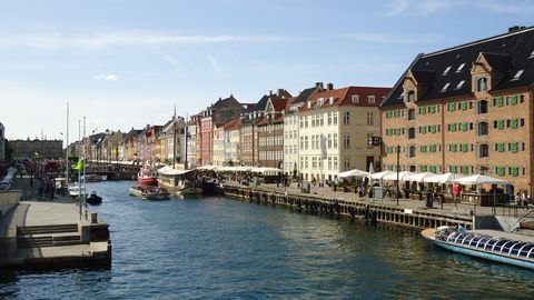 Die wunderschöne Uferpromenade in Kopenhagen.