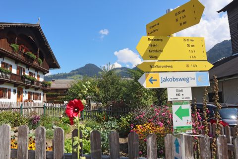 Wanderwegweiser Tiroler Jakobsweg