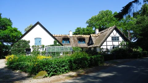 Schieferdachhaus mit Garten
