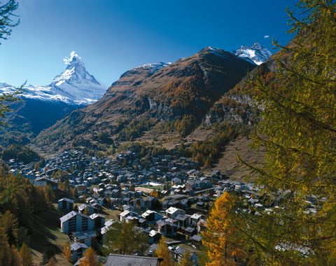 View of Zermatt and the Matterhorn