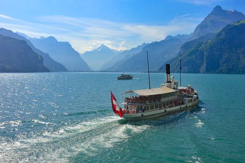 Boat trip at the beautiful Lake Lucerne