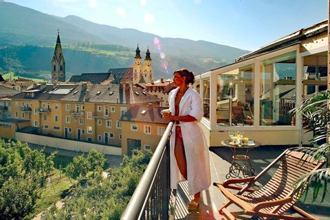 Balkon vom Hotel Krone in Brixen