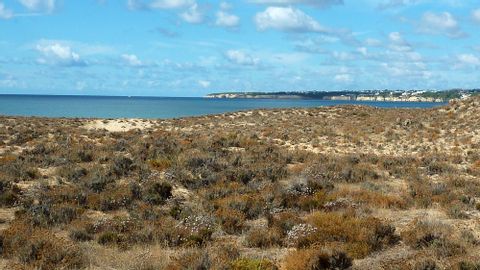 Der Praia Grande in Portugal liegt in einer ruhigen Gegend in der Nähe des Ferienortes Sintra.