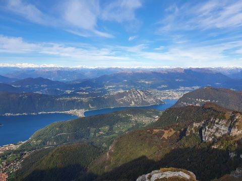 Blick auf den Lago di Lugano. Aktivferien mit Eurotrek.