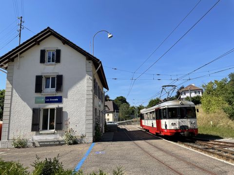 Der idyllische Bahnhof von Les Brenets