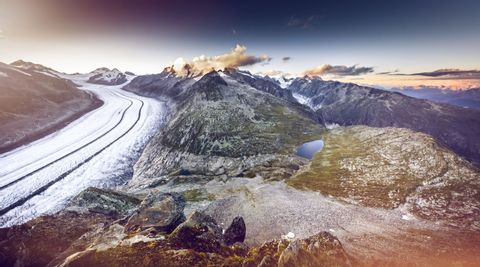 Aletschgletscher Panoramabild